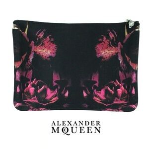 Alexander Mcqueen Floral Print Clutch